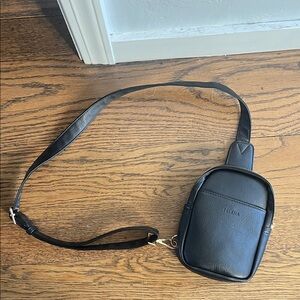 Black Leather Crossbody Bag